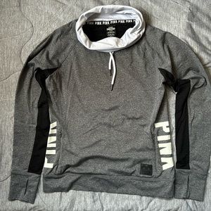 Pink Ultimate cowl neck top work out top